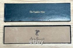 Franklin Mint Frederic Remington Watch 1988 Swiss Quartz Sterling Silver with Box