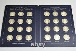 Franklin Mint Gallery of Great Americans 1970-71 Sterling Silver Medal Set (24)