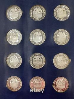 Franklin Mint'Gallery of Great Americans' 1970-71 Sterling Silver Proof Set