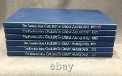 Franklin Mint Gallery of Great Americans. 925 Silver 1970-1976 Complete Set