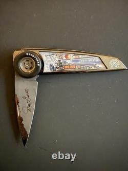 Franklin Mint Gas Station Pocketknife Lot of 5 Stainless Clip Point with Cases
