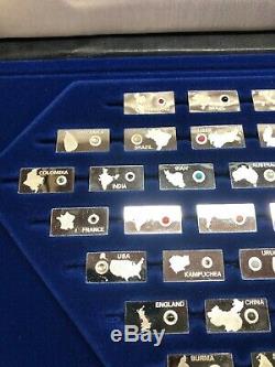 Franklin Mint Gemstones Of The World Silver Set Rare