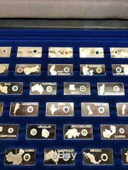 Franklin Mint Gemstones Of The World Silver Set Rare