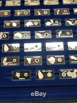 Franklin Mint Gemstones Of The World Silver Set Rare