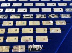 Franklin Mint Gemstones of The World Silver Ingots w Gemstone Specimens