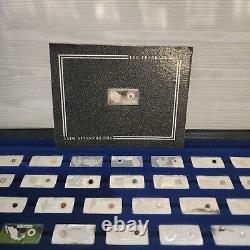 Franklin Mint Gemstones of the World 63 Ingots. 925 Silver with Display Case