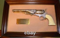 Franklin Mint General George Custer's. 36 Caliber Gold Single Action Revolver