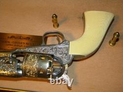 Franklin Mint General George Custer's. 36 Caliber Gold Single Action Revolver