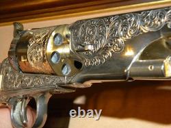 Franklin Mint General George Custer's. 36 Caliber Gold Single Action Revolver