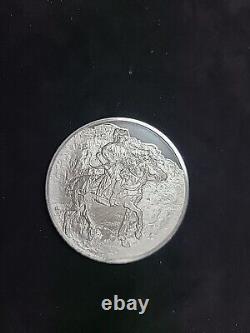 Franklin Mint Genius Of Rembrant Sterling Silver Medal (The Polish Rider)