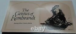 Franklin Mint Genius/Rembrandt PR. 925 Silver Medal-Hendrickje Stoffels in Card