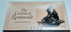 Franklin Mint Genius/Rembrandt PR. 925 Silver Medal-Jacob & the Angel in Card