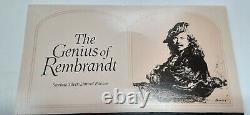 Franklin Mint Genius/Rembrandt PR. 925 Silver Medal-Shipbuilder & Wife in Card