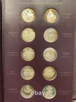 Franklin Mint Genius of Michelangelo 60 Proof Sterling Silver Medal Set (TONED)