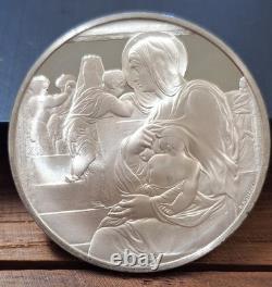 Franklin Mint Genius of Michelangelo. 925 Silver-Madonna of the Stairs