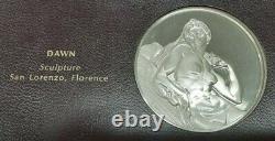 Franklin Mint Genius of Michelangelo PF. 925 Silver Medal- Dawn