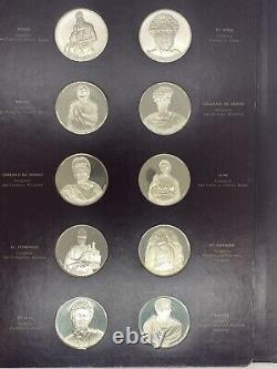 Franklin Mint Genius of Michelangelo Toned 60 Proof Silver Medal Set Complete