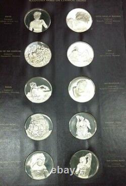 Franklin Mint Genius of Michelangelo Toned 60 Proof Silver Medal Set Complete