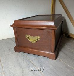 Franklin Mint Genius of Rembrandt Mahogany Silver Coin Cabinet 5-Drawer Chest