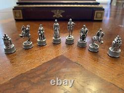 Franklin Mint Gettysburg Limited Edition Chess COMPLETE Silver Pieces LOT (16)