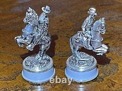 Franklin Mint Gettysburg Limited Edition Chess COMPLETE Silver Pieces LOT (16)