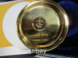 Franklin Mint Gold Sterling Silver Collector Plate Tribute To The Arts 1977