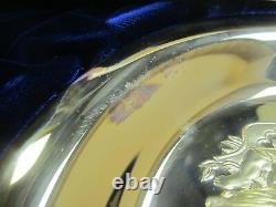 Franklin Mint Gold Sterling Silver Collector Plate Tribute To The Arts 1977