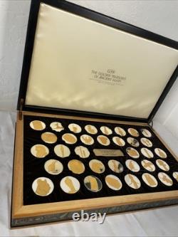 Franklin Mint Golden Treasury of Ancient Egypt 24kt Gold on Sterling Silver Set