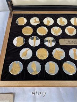 Franklin Mint Golden Treasury of Ancient Egypt 24kt Gold on Sterling Silver Set