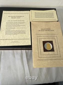 Franklin Mint Golden Treasury of Ancient Egypt 24kt Gold on Sterling Silver Set