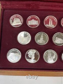 Franklin Mint Great American Landmarks 20 pc. 925 Coin Set (A1G001294)