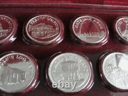 Franklin Mint Great American Landmarks Sterling Silver Proof 20 Medal Set