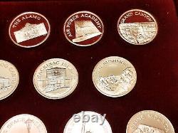Franklin Mint Great American Landmarks Sterling Silver Proof Medals (20)