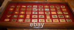 Franklin Mint Great American Railroads Emblems Sterling Silver Ingots Set of 50