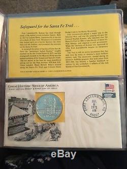 Franklin Mint Great Historic Sites of America Set 25 Silver Coins Volume 1