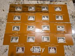 Franklin Mint Great Sailing Ships Of History 3.4 Oz Silver Bars Factory Sealed