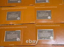 Franklin Mint Great Sailing Ships Of History 3.4 Oz Silver Bars Factory Sealed