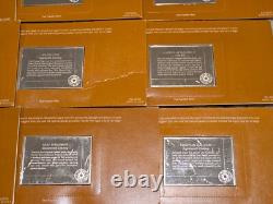 Franklin Mint Great Sailing Ships Of History 3.4 Oz Silver Bars Factory Sealed