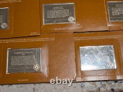 Franklin Mint Great Sailing Ships Of History 3.4 Oz Silver Bars Factory Sealed