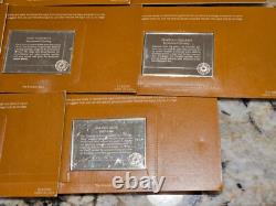 Franklin Mint Great Sailing Ships Of History 3.4 Oz Silver Bars Factory Sealed