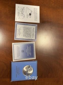 Franklin Mint Halley's Comet Sterling Silver Commemorative Medal with /COA