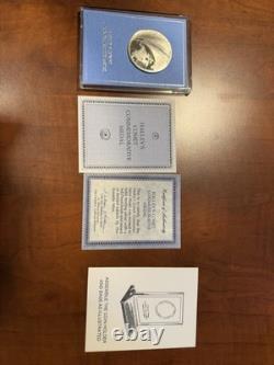 Franklin Mint Halley's Comet Sterling Silver Commemorative Medal with /COA