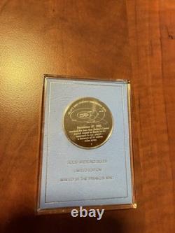 Franklin Mint Halley's Comet Sterling Silver Commemorative Medal with /COA