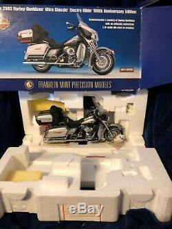 Franklin Mint Harley Davidson 2003 Ultra Classic Electra Glide 100th Anniversary