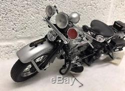 Franklin Mint Harley Davidson Panhead Police Bike Motorcycle 110 Scale 2003