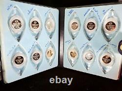 Franklin Mint Heirloom Edition 12 Twelve Days of Christmas Ornaments 925 Silver