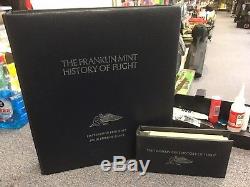 Franklin Mint History Of Flight 1st Edition Silver Proof Set Uncirculated +