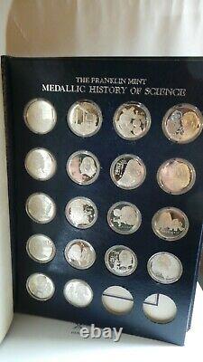 Franklin Mint History Of Science 38 Ingot Of Sterling Silver In Album