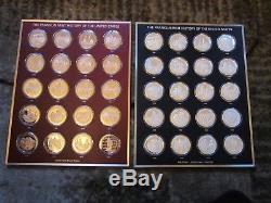 Franklin Mint History Of The United States Silver & Bronze 200 Medal Sets Extras