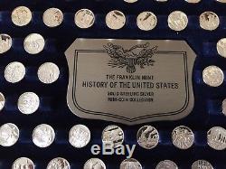Franklin Mint History Of The United States Sterling Silver Set With Book
